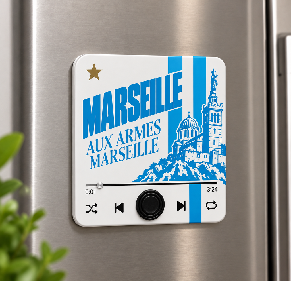 Magnet sonore Marseille - Aux Armes Marseille - sur réfrigérateur