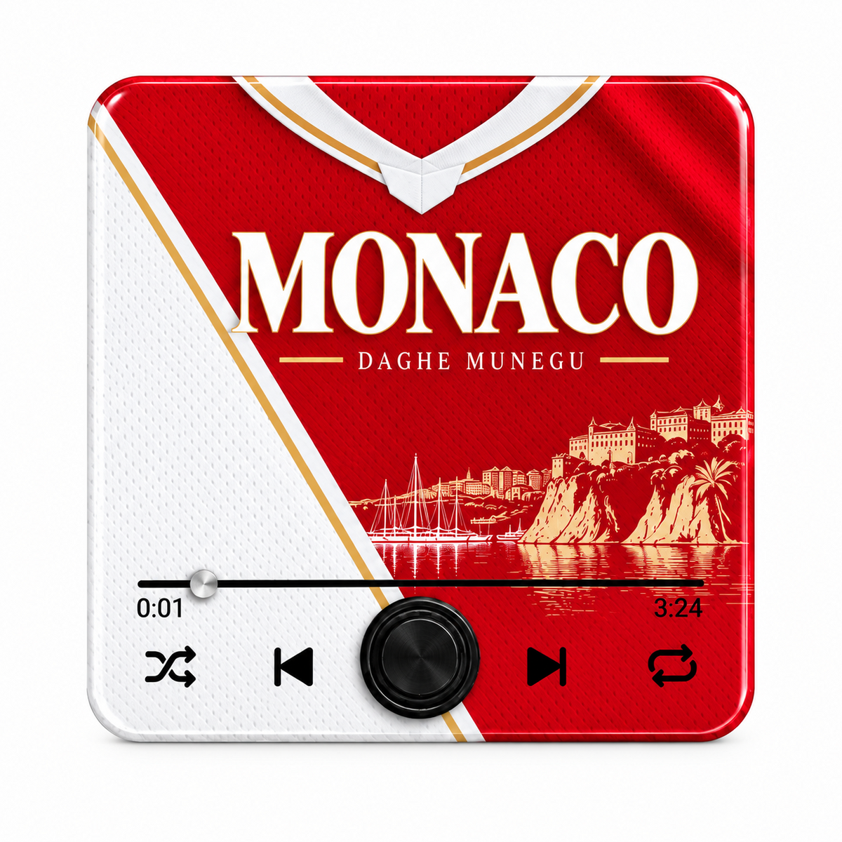 Magnet sonore Monaco - Daghe Munegu - fond blanc