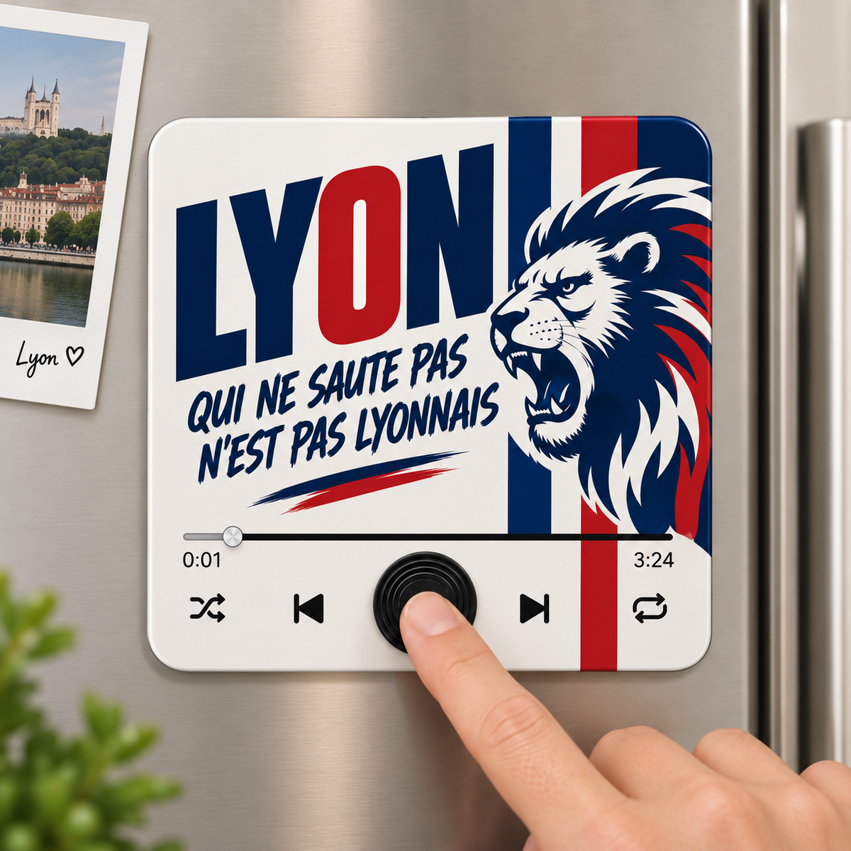 Magnet sonore Lyon - Qui ne saute pas n'est pas Lyonnais